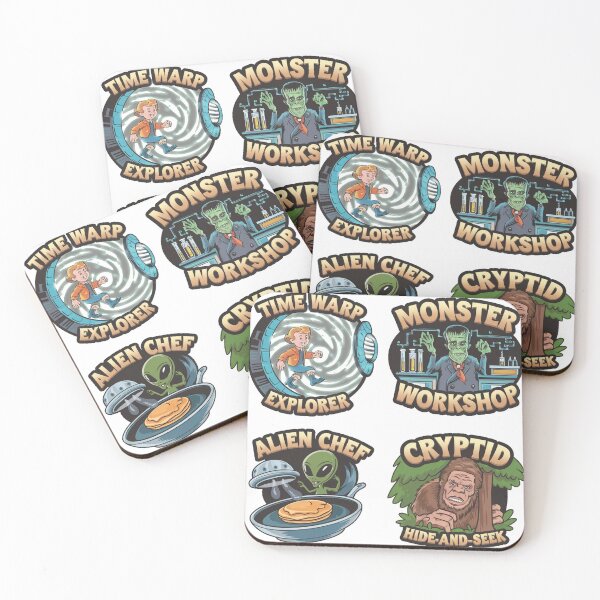 Item preview, Cryptid & Alien Sticker Sheet: Portals to the Unknown designed and sold by OldSchoolRetro.