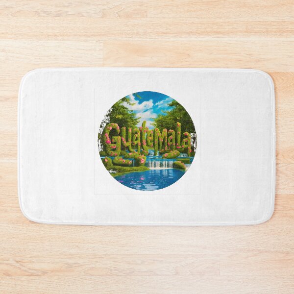 Item preview, Guatemala Welcomes Flag Map Antigua, Tikal, Lake Atitlán designed and sold by AnimalsDH305.