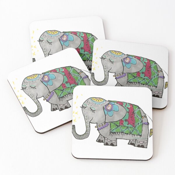 Item preview, Enlightened Elephant Sparkle Spray Boho Multi-Color designed and sold by Sunny Apocalypse .