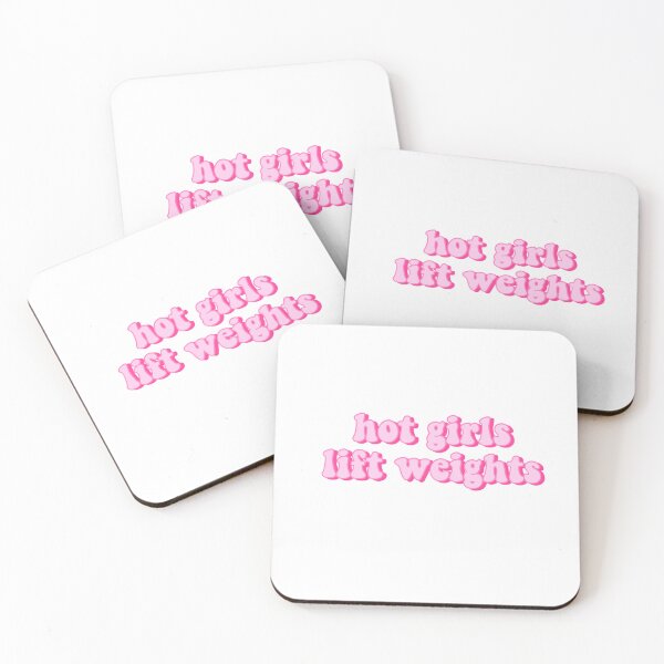 Item preview, Hot Girls Lift Weights Pink Quote designed and sold by kellynicmac.
