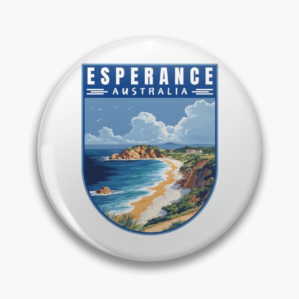 Item preview, Esperance in Western Australia Retro Travel Art Landscape designed and sold by MaateoDesign.