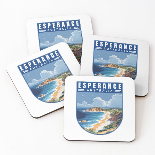 Item preview, Esperance in Western Australia Retro Travel Art Landscape designed and sold by MaateoDesign.