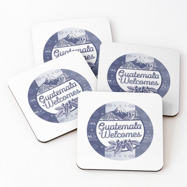 Item preview, Guatemala Welcomes Flag Map Antigua, Tikal, Lake Atitlán designed and sold by AnimalsDH305.