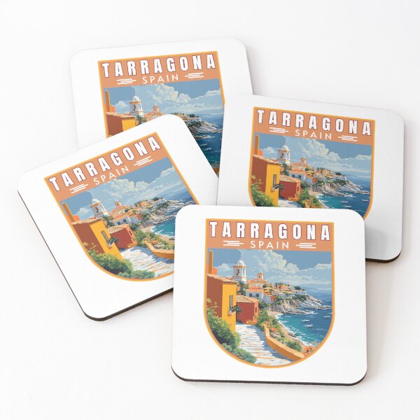 Item preview, Retro Tarragona in Spain Vector Travel Art Emblem designed and sold by MaateoDesign.