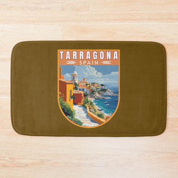 Item preview, Retro Tarragona in Spain Vector Travel Art Emblem designed and sold by MaateoDesign.