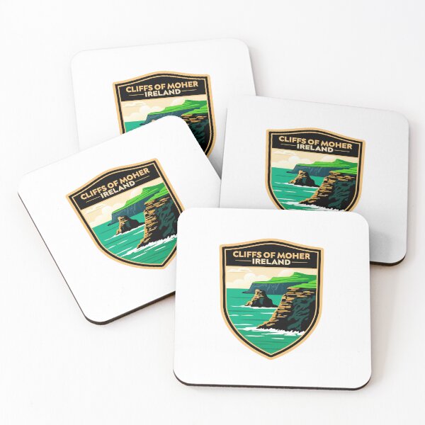 Item preview, Cliffs of Moher Travel Poster - Stunning Ireland Landscape Art designed and sold by Timegraf.