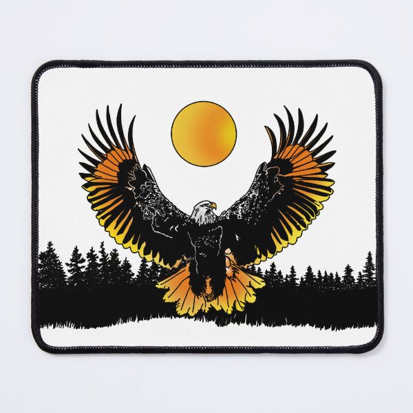 Item preview, Sunset Eagle in Trees designed and sold by weavingspidart.