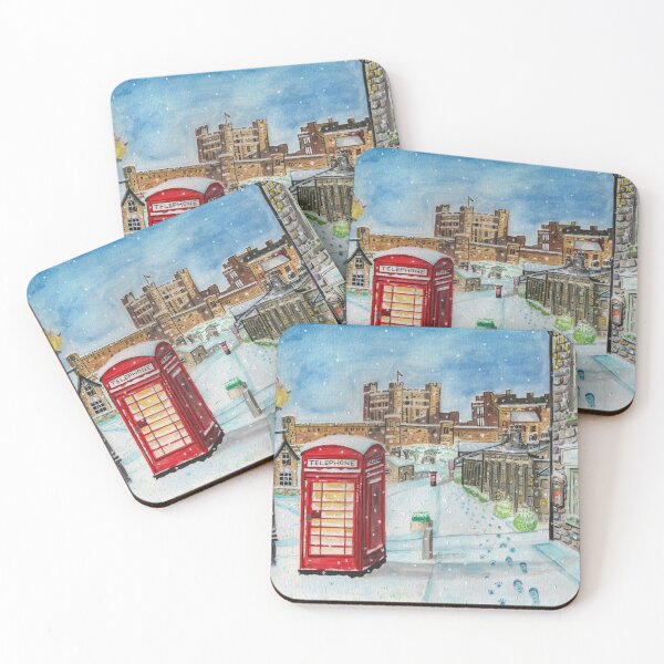 Item preview, Bamburgh Castle in the snow designed and sold by katrinajane.