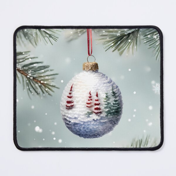 Item preview, White Christmas Bauble designed and sold by CalmnessbyChoice.