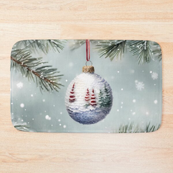 Item preview, White Christmas Bauble designed and sold by CalmnessbyChoice.
