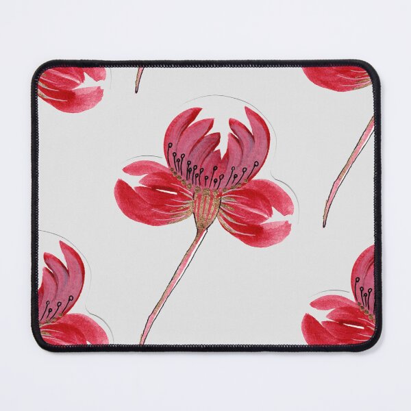 Item preview, Red Flower Illustration in Petrykivka Ukrainian art - Designed by Oksana Kytaieva designed and sold by NatashaSokolova.