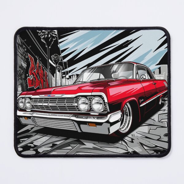 Item preview, Red 1963 Chevrolet Impala Lowrider Chevy Low Rider designed and sold by LostSolace.