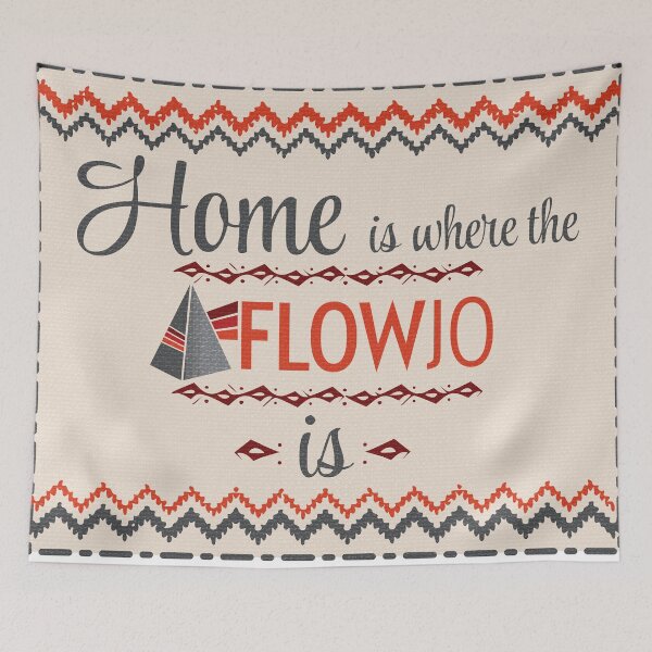 Item preview, Home is where the Flowjo is - Science Emroidery designed and sold by MicroMarket.