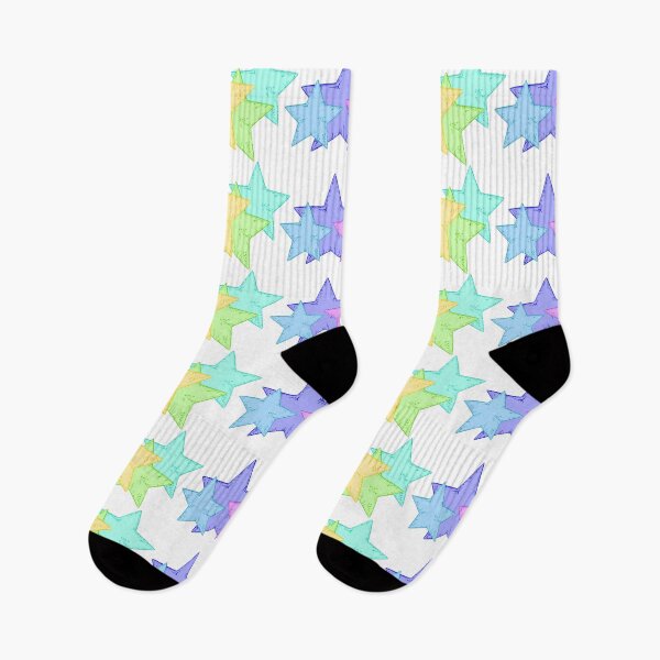 Item preview, colorful stars rainbow colors designed and sold by LESSILU.