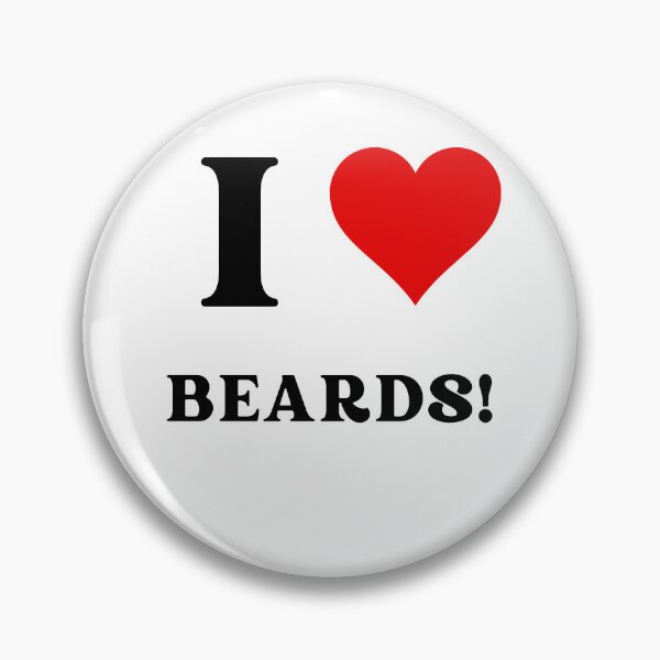 Item preview,  I heart beards! designed and sold by NicMacTees.