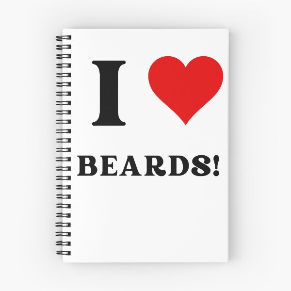Item preview,  I heart beards! designed and sold by NicMacTees.