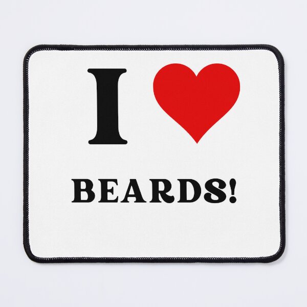Item preview, I heart beards! designed and sold by NicMacTees.