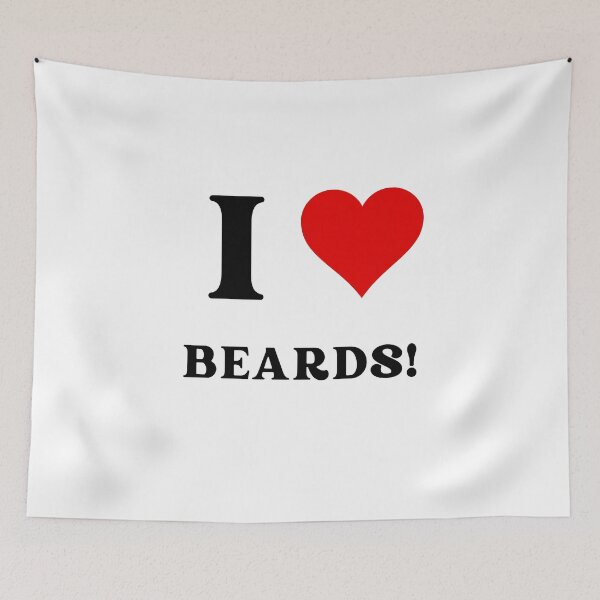 Item preview,  I heart beards! designed and sold by NicMacTees.