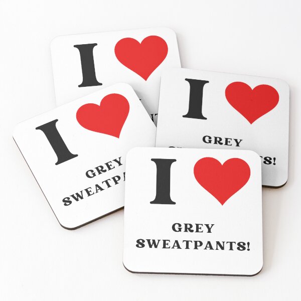 Item preview, I heart grey sweatpants! designed and sold by NicMacTees.