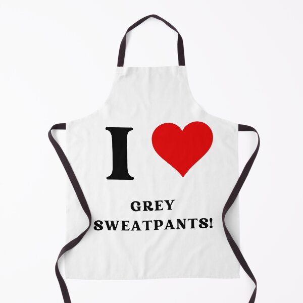 Item preview, I heart grey sweatpants! designed and sold by NicMacTees.
