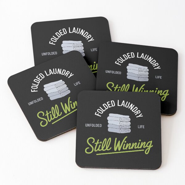 Item preview, Folded Laundry, Unfolded Life – Funny Motivational Design designed and sold by FocusedPatterns.
