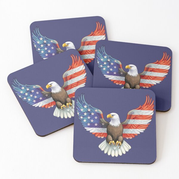 Item preview, Patriotic American Bald Eagle USA Flag designed and sold by BeachBreezyVA.