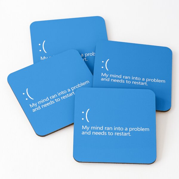Item preview, Blue Screen of Death designed and sold by Warped Woof.