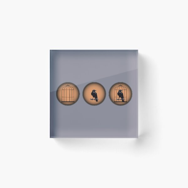 Item preview, Bird trapped in cage. designed and sold by RonnyMilleo.