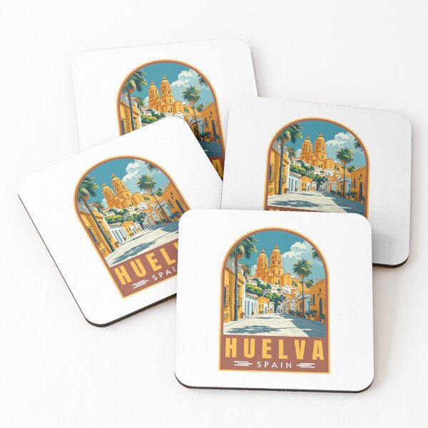 Item preview, Retro Huelva in Andalusia Spain Travel Art Emblem designed and sold by MaateoDesign.