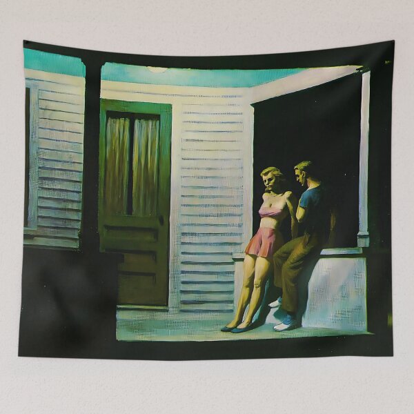 Item preview, Edward Hopper - Summer Evening designed and sold by irynaartbyim.