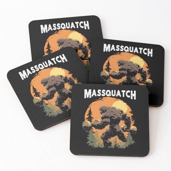Item preview, Massquatch Funny Bigfoot Workout Gym Sasquatch Weightlifter  designed and sold by Silly Dad Shirts.