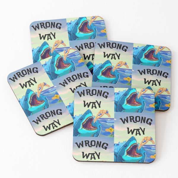 Item preview, Wrong way, shark area designed and sold by SportThreadz.
