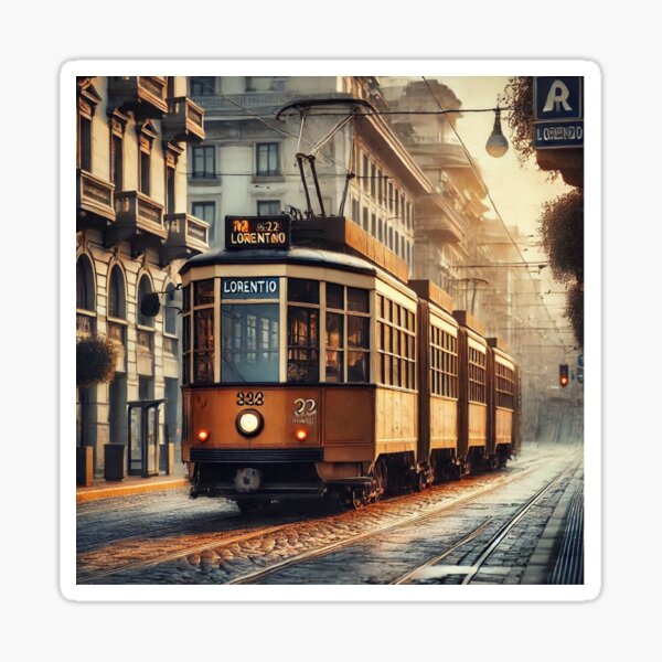 Aperçu de l'œuvre Tramway historique de Milan créée et vendue par ForzaNapole.