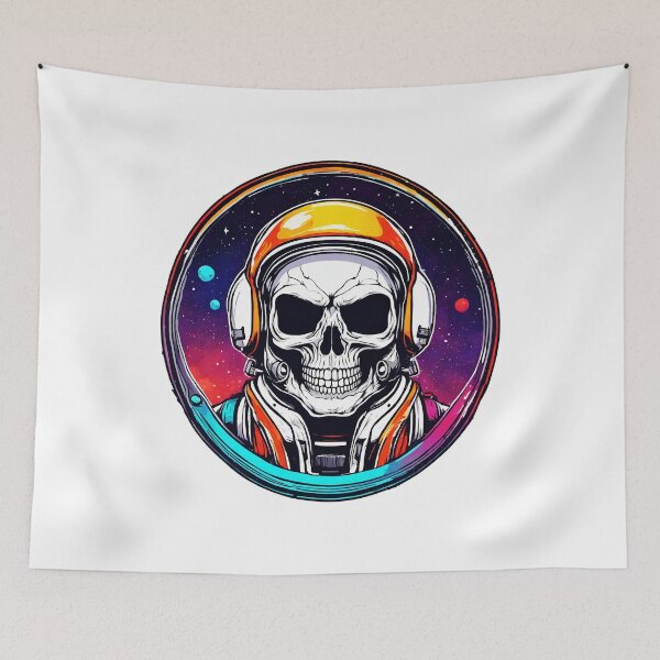 Item preview, Colorful Skull Astronaut Badge 3 designed and sold by Tom-Johnson.