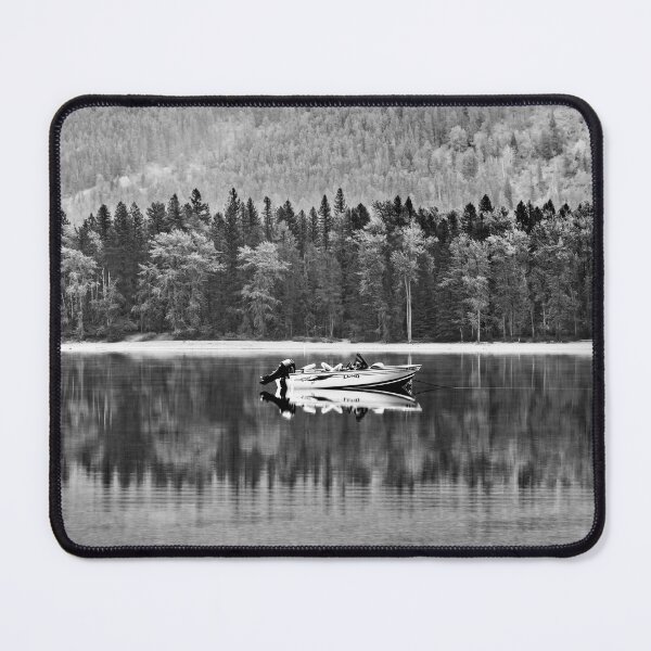 Item preview, Glacier National Park Lake Reflections In Black and White designed and sold by Kay Brewer.