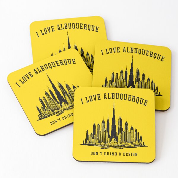 Item preview, City Name Skyline Dubai Albuquerque Funny designed and sold by popanato.