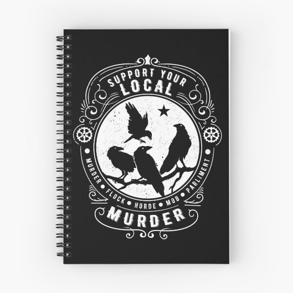 Item preview, Support your local murder of crows - crow lover raven lover corvids designed and sold by HaggisVitae.