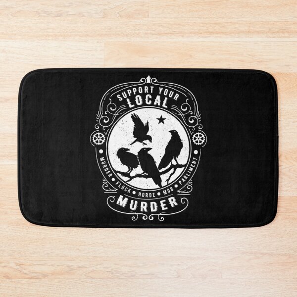 Item preview, Support your local murder of crows - crow lover raven lover corvids designed and sold by HaggisVitae.