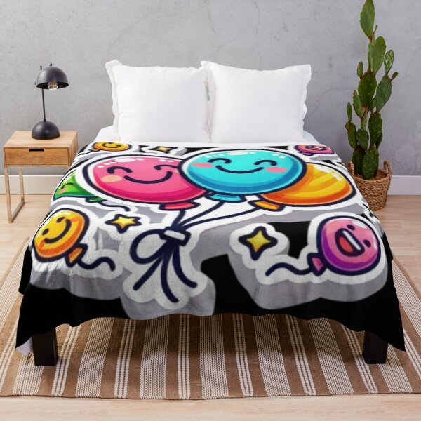 Item preview, vibrant balloony smile designed and sold by Shubatdesigns.