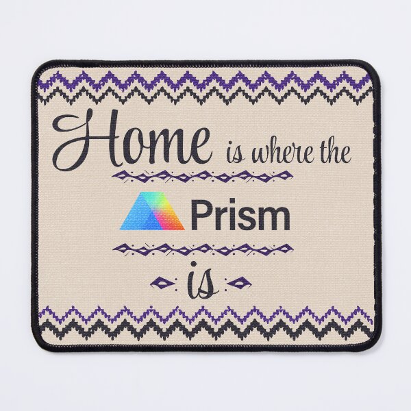 Item preview, Home is where the Prism is - Science Embroidery designed and sold by MicroMarket.