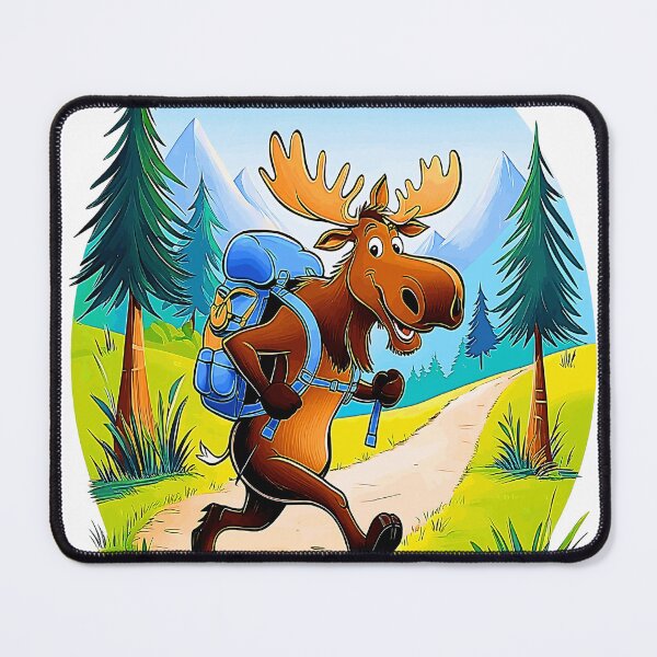 Item preview, Funny Moose Hiker designed and sold by irynaartbyim.
