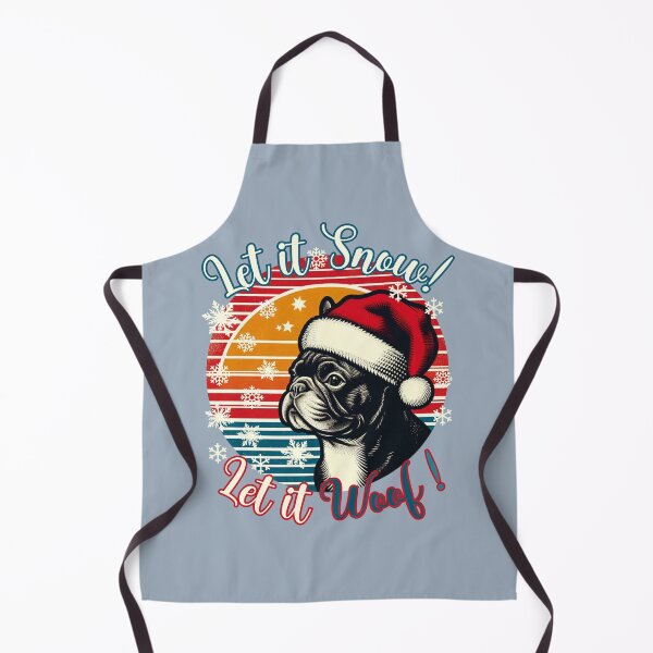 Item preview, French Bulldog Christmas Design - Let It Snow! Let It Woof! designed and sold by EwaVerse.