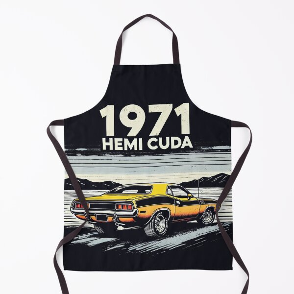 Item preview, 1971 Hemi Cuda Barracuda Muscle Car designed and sold by CreepyCornerArt.