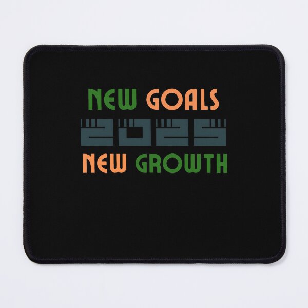 Item preview, 2025 New Goals New Growth - Inspiring Typography Art by Egyape designed and sold by egyape ⭐⭐⭐⭐⭐.