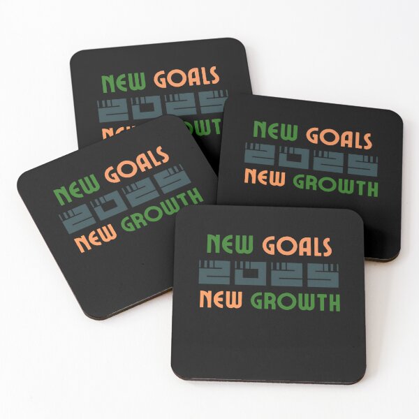 Item preview, 2025 New Goals New Growth - Inspiring Typography Art by Egyape designed and sold by egyape ⭐⭐⭐⭐⭐.