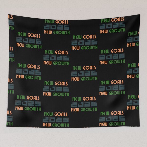 Item preview, 2025 New Goals New Growth - Inspiring Typography Art by Egyape designed and sold by egyape ⭐⭐⭐⭐⭐.