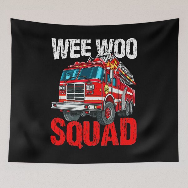 Item preview, WEE WOO SQUAD, funny gifts for firemans  designed and sold by FelkMariShop.
