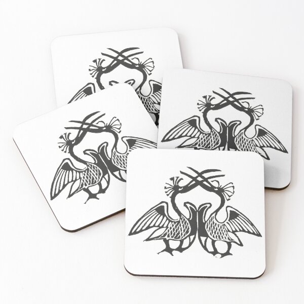 Item preview, Two Exotic Birds, Animal Art, Totem Animal, Folklore Aesthetic designed and sold by CulturalCurios.