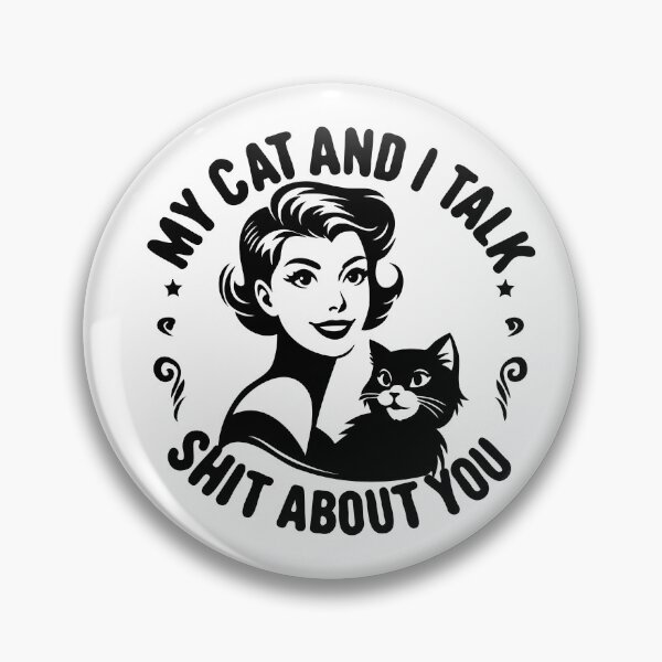 Item preview, My cat and I talk shit about you, sarcastic vintage housewife gifts  designed and sold by FelkMariShop.