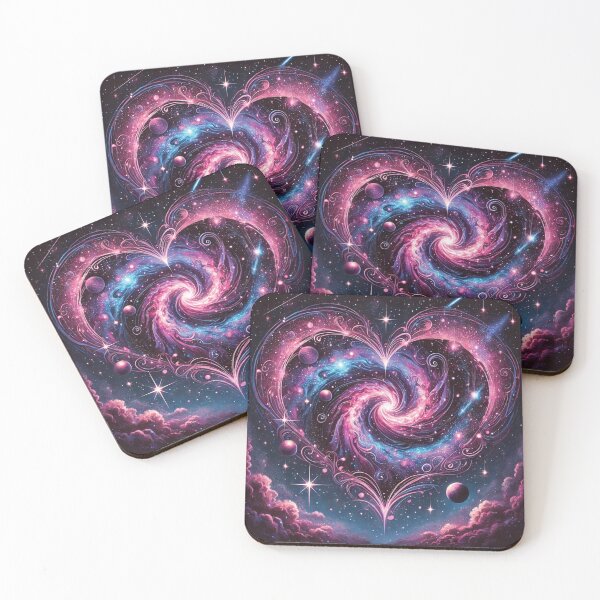 Item preview, Cosmic Love Heart – Vibrant Galaxy-Themed Romantic Art designed and sold by PawtopiaDesigns.